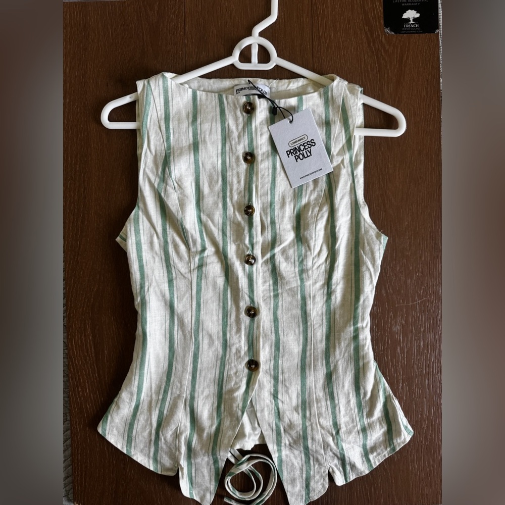 Princess Polly Green Striped Women's set